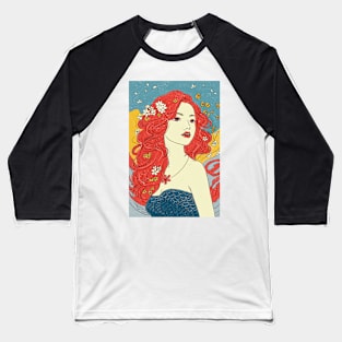 Mermaid under the sea Baseball T-Shirt